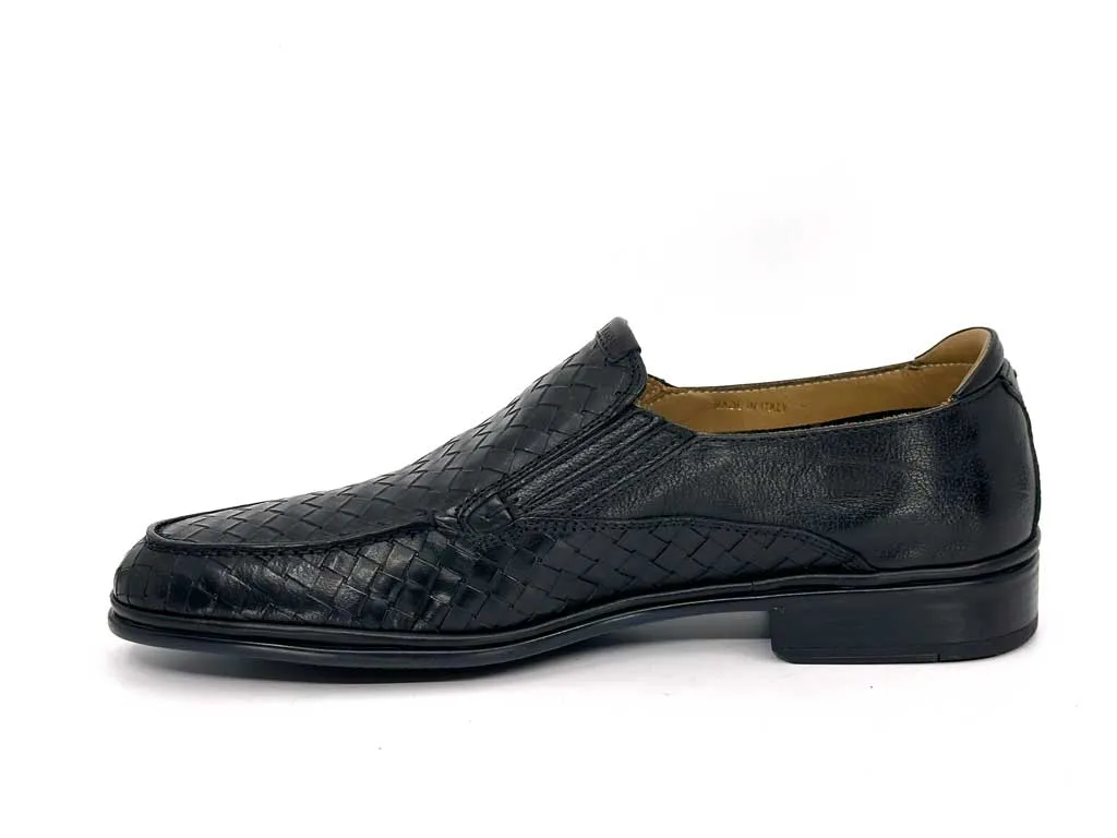 Lawrence Black Men's Leather Driver Shoes