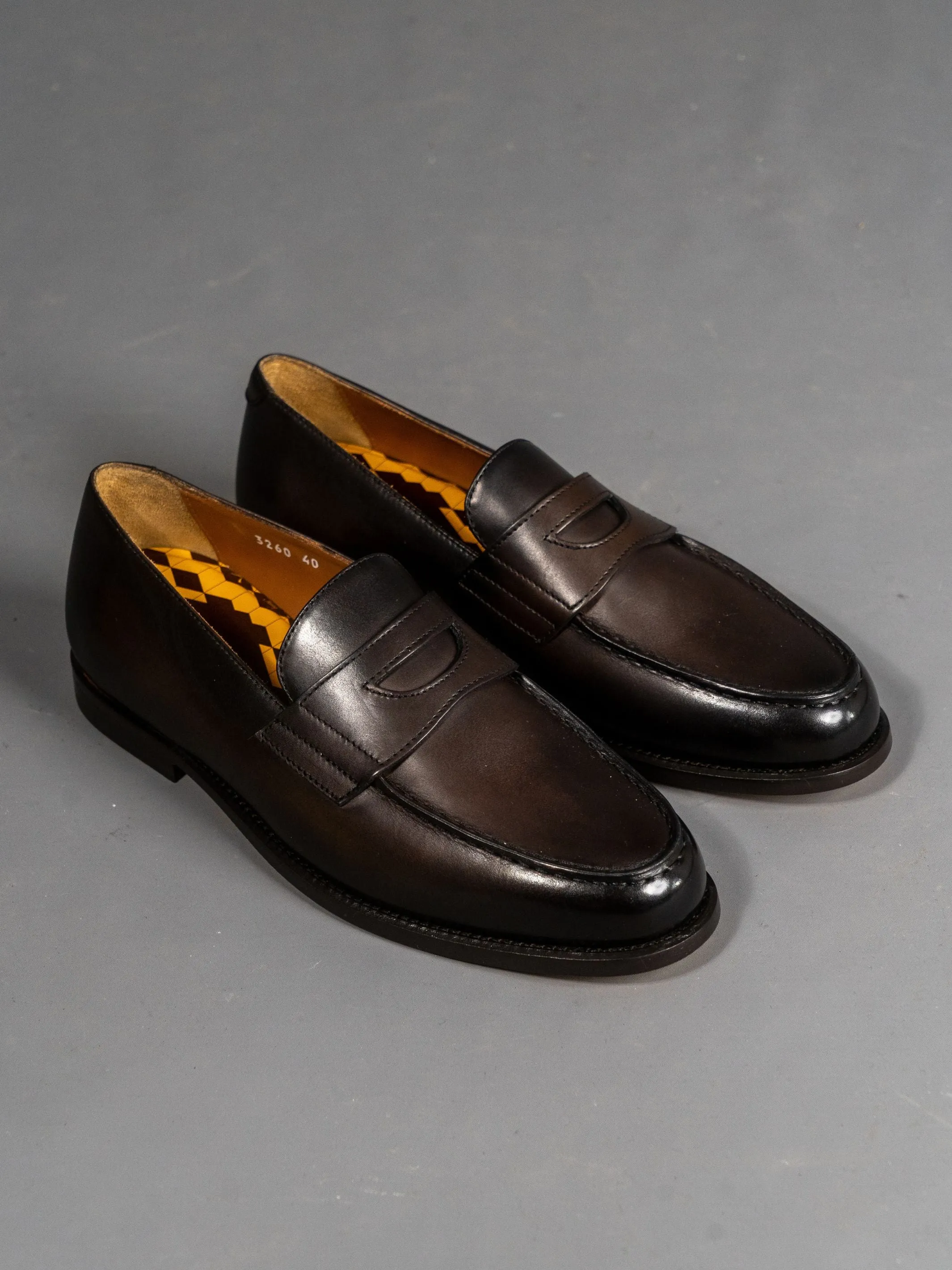 Leather Loafer - Brun