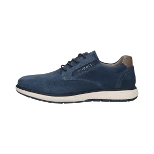 Leder Schnürer blau