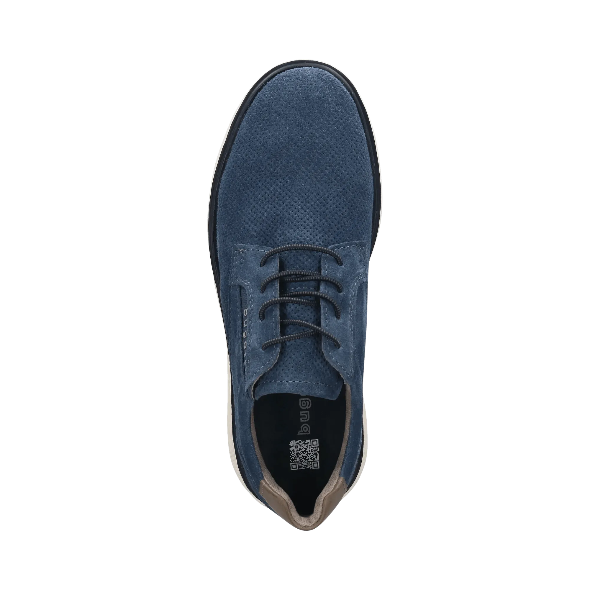 Leder Schnürer blau