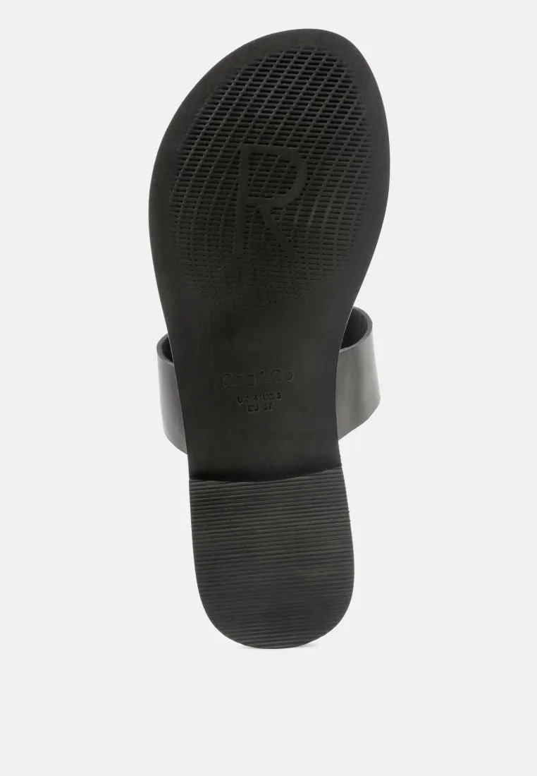 Leona Thong Flat Sandals By Ruw