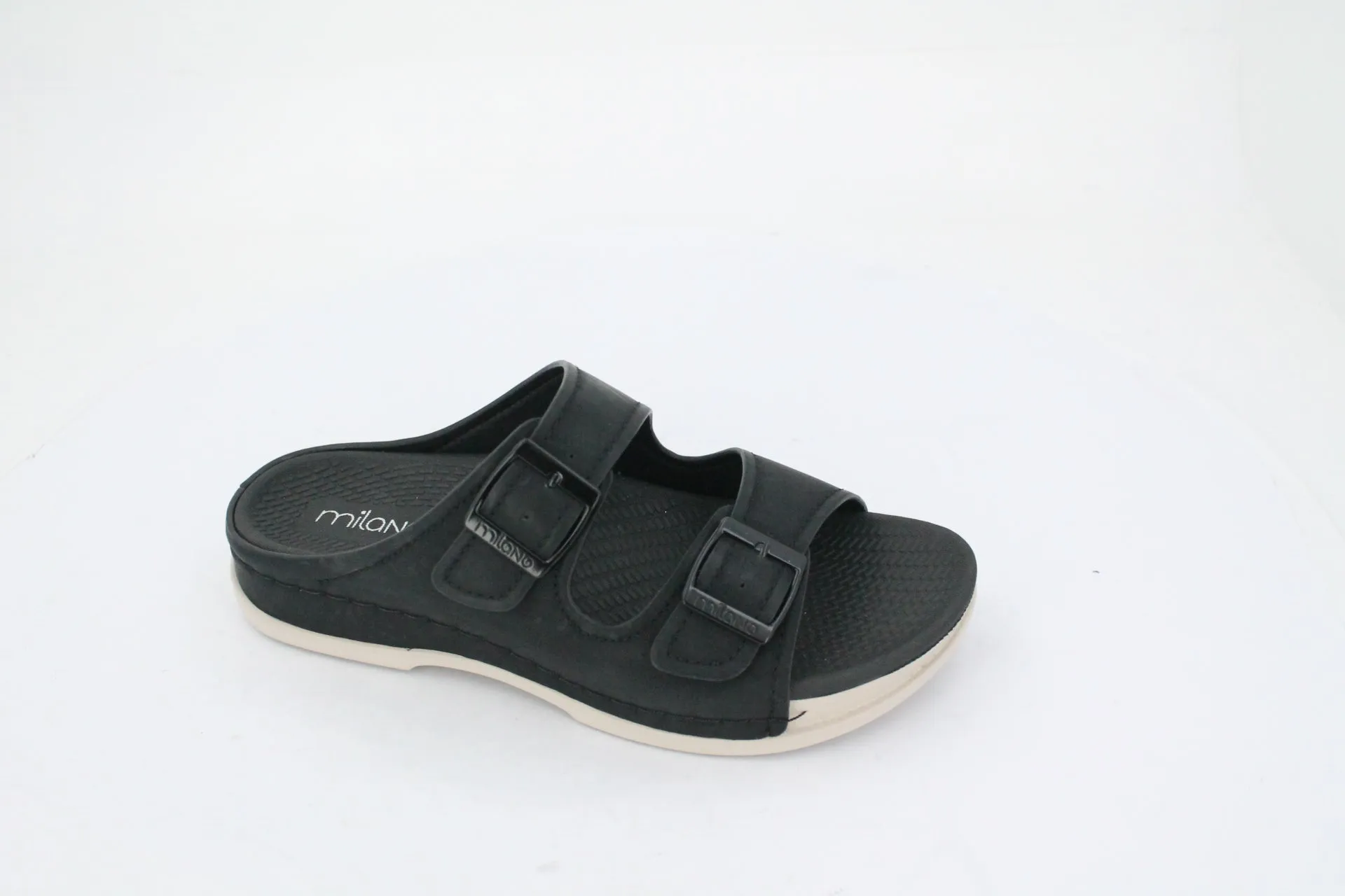 LETTI SLIDE SANDAL -BLACK