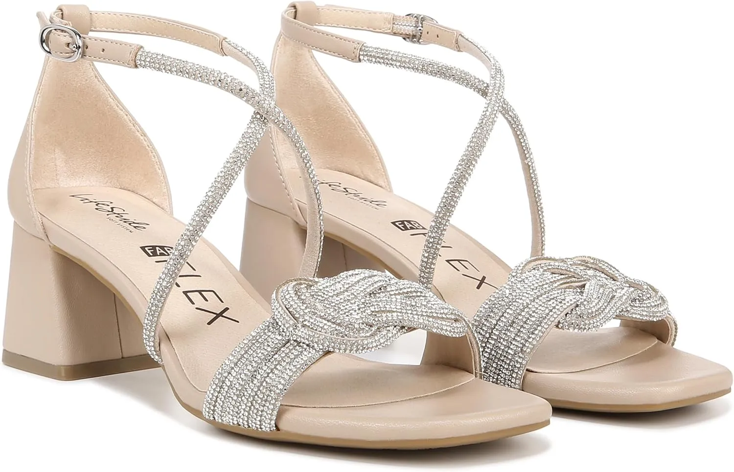Lifestride Women's Captivate Strappy Block Heel Dress Sandal