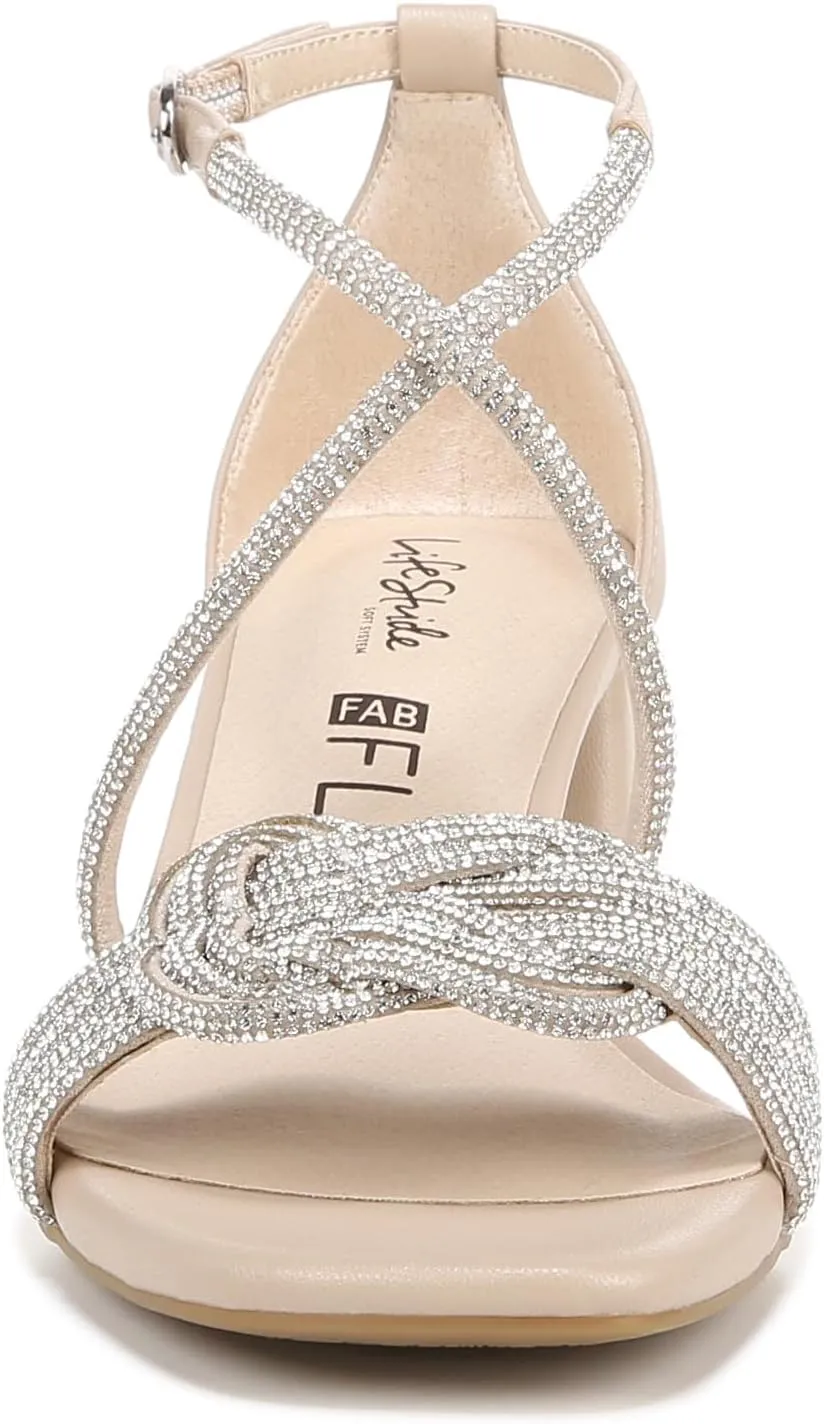 Lifestride Women's Captivate Strappy Block Heel Dress Sandal