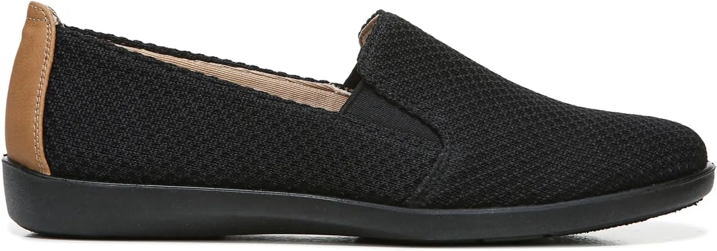 LifeStride Women's Next Level Slip-On Sneaker, Black/Black, 10