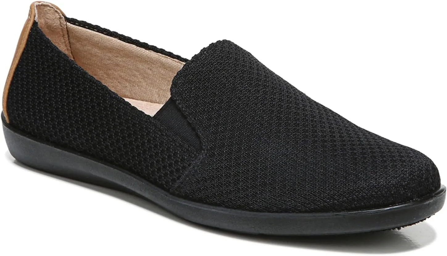 LifeStride Women's Next Level Slip-On Sneaker, Black/Black, 10