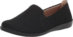 LifeStride Womens Next Level Sneaker, True Black, 9.5 Wide US
