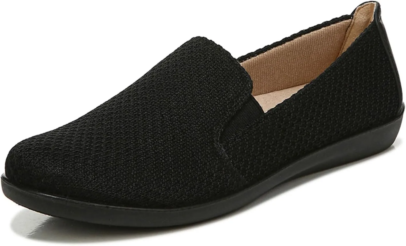 LifeStride Womens Next Level Sneaker, True Black, 9.5 Wide US