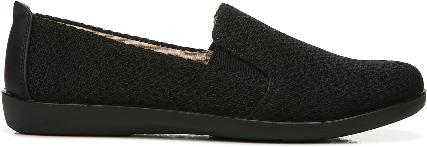 LifeStride Womens Next Level Sneaker, True Black, 9.5 Wide US