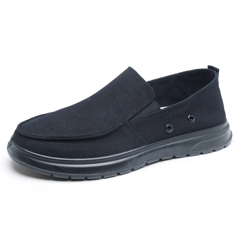 Lilychan Mens Casual & Dress Shoes Comfortable Slip-on Loafers, Black, Size 7.5-12