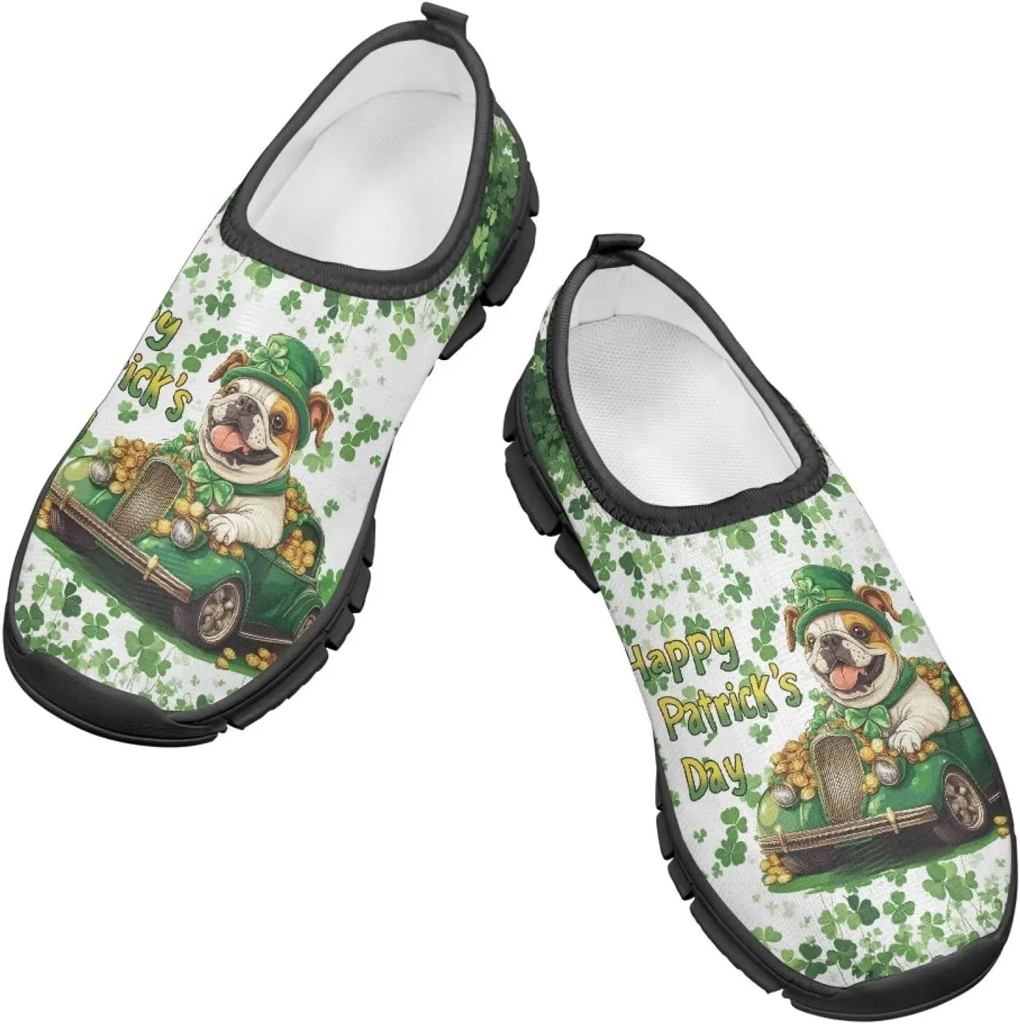 Little/Big Kids Athletic Shoes Girls Boys Slip On St Patrick's Day Shoes