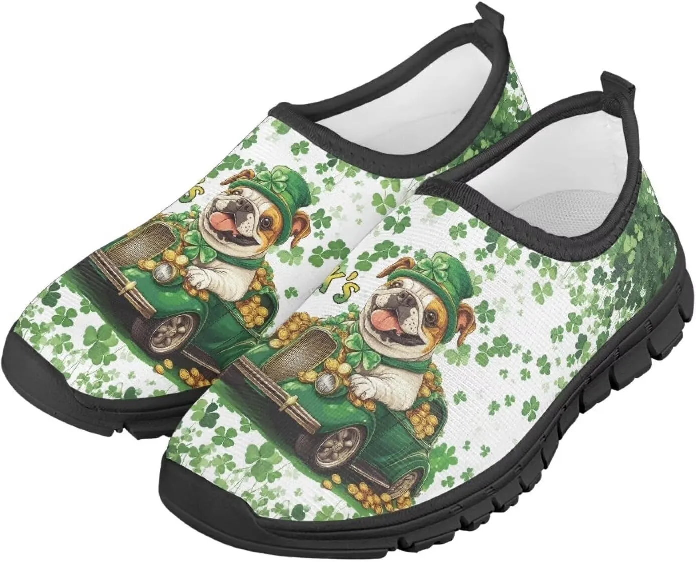 Little/Big Kids Athletic Shoes Girls Boys Slip On St Patrick's Day Shoes