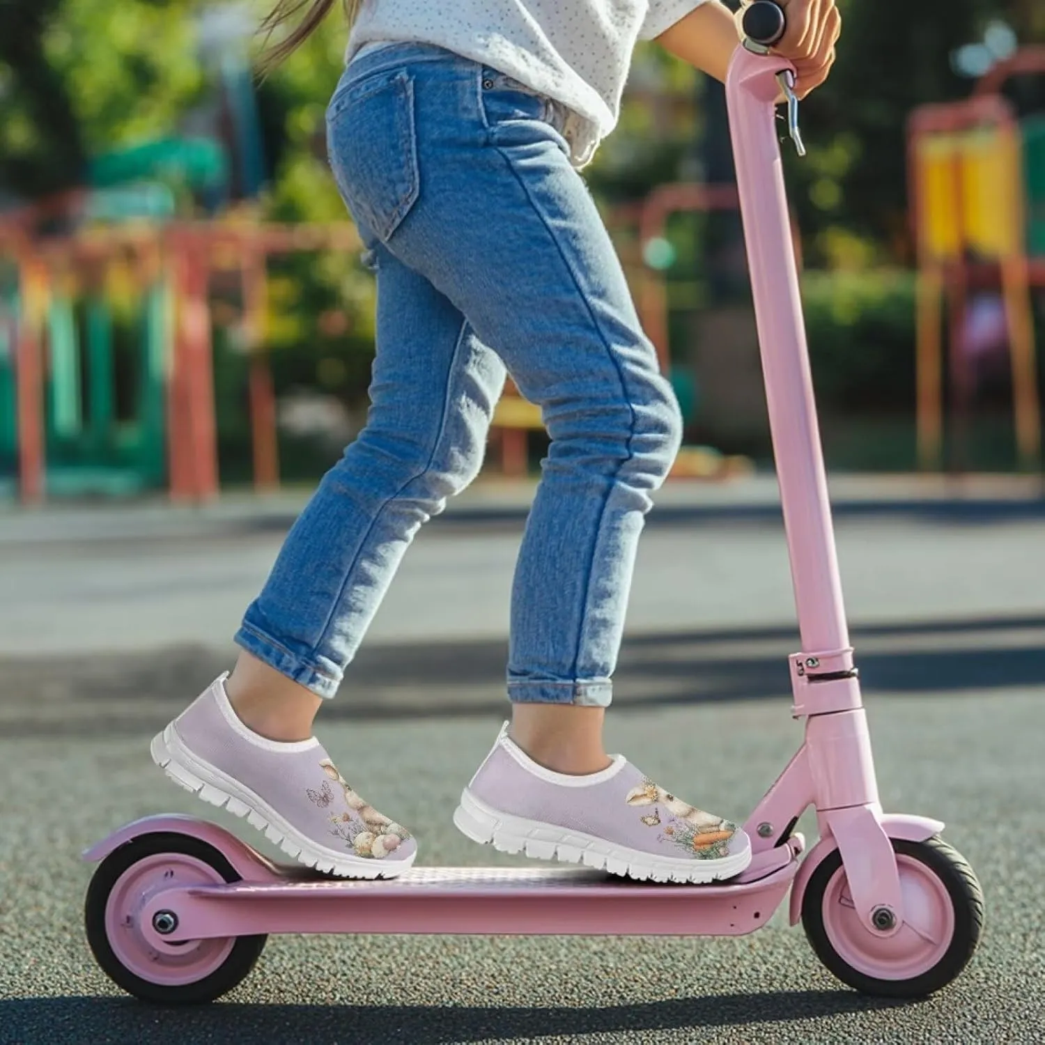 Little/Big Kids Slip On Tennis Shoes for School Girls Gym Shoes Fashion Casual Shoes