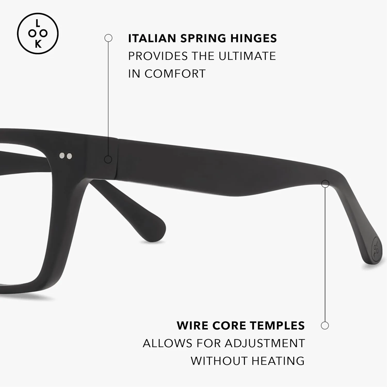 LOOK OPTIC Cosmo Progressive Reader-Stylish Unisex Reading Glasses, Prescription-Quality
