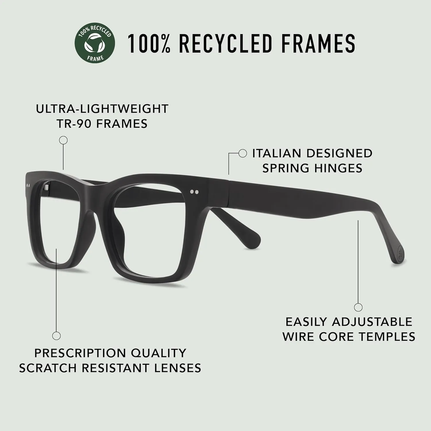 LOOK OPTIC Cosmo Progressive Reader-Stylish Unisex Reading Glasses, Prescription-Quality