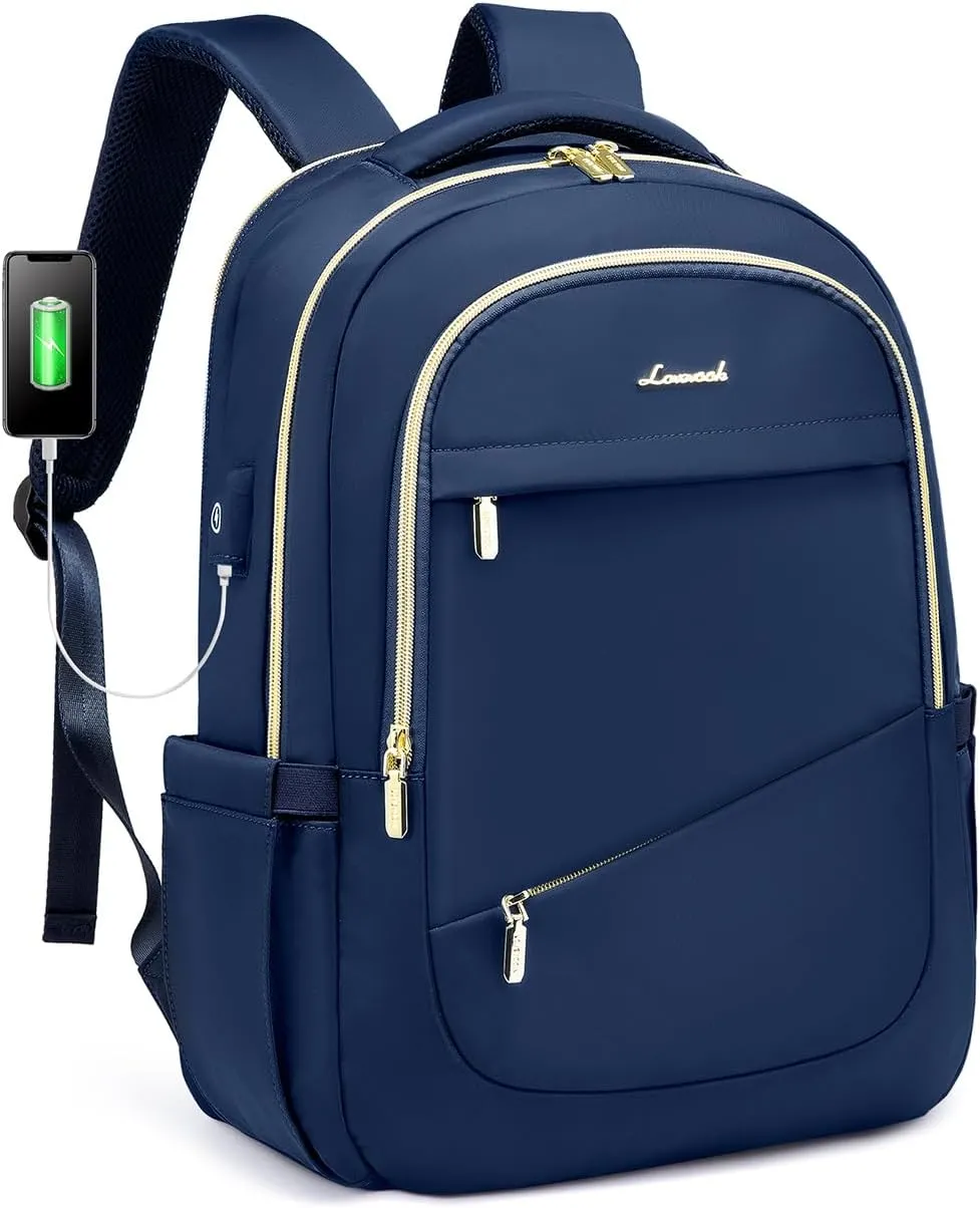 LOVEVOOK Laptop Backpack for Women, Slim Business Laptops Bag with Separate Computer Compartment Stylish Daypack for College Work Travel, Fits 15.6" Laptop