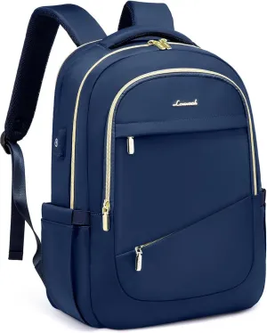 LOVEVOOK Laptop Backpack for Women, Slim Business Laptops Bag with Separate Computer Compartment Stylish Daypack for College Work Travel, Fits 15.6" Laptop
