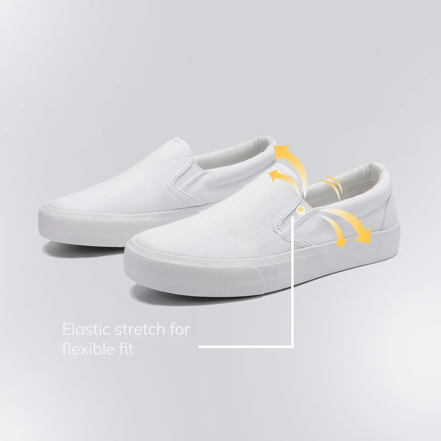 Low-Top Slip Ons Women's Fashion Sneakers Casual Canvas Sneakers for Women Comfortable Flats Breathable Padded Insole Slip on Sneakers Women Low Slip on Shoes