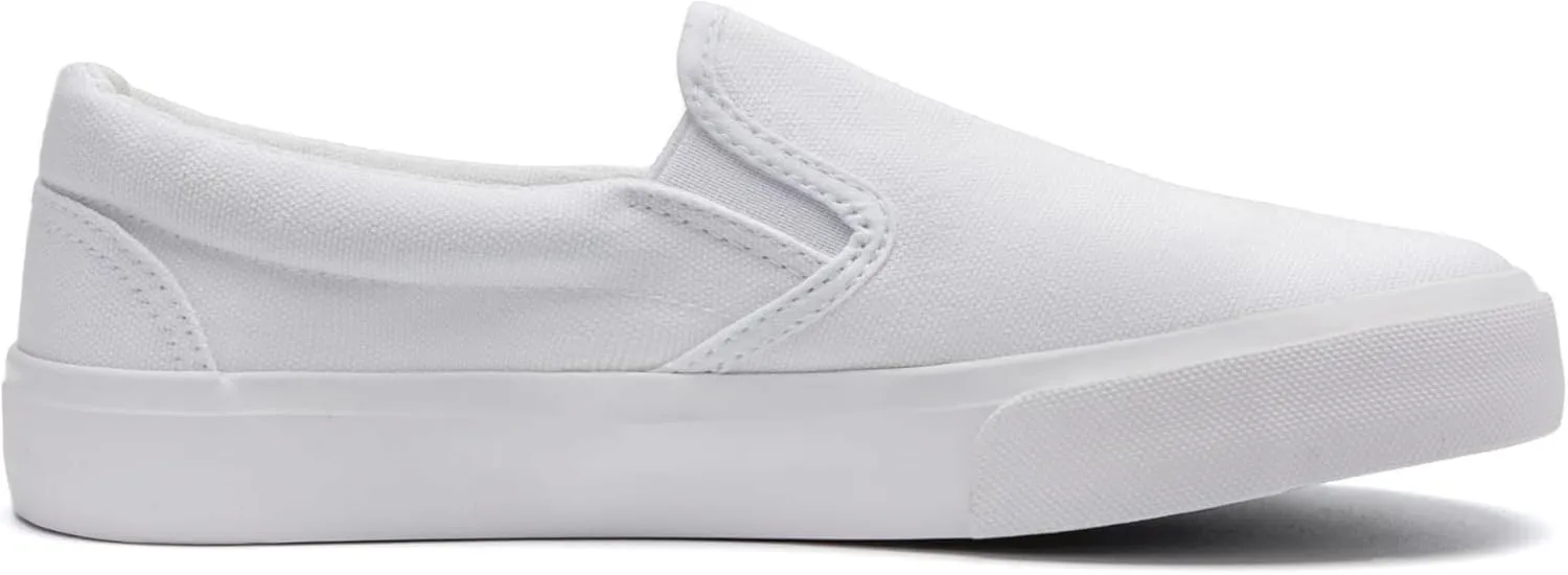 Low-Top Slip Ons Women's Fashion Sneakers Casual Canvas Sneakers for Women Comfortable Flats Breathable Padded Insole Slip on Sneakers Women Low Slip on Shoes