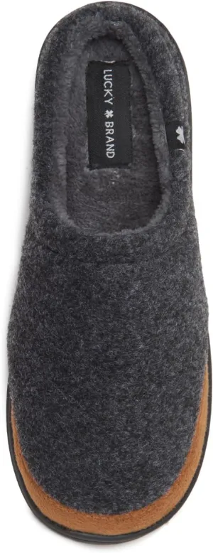 Lucky Brand Boy's Fleece Clog Micro Suede Tab Slippers – Comfortable and Cozy Footwear for Boys