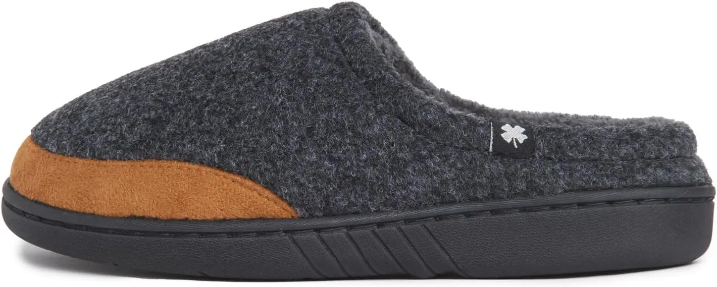 Lucky Brand Boy's Fleece Clog Micro Suede Tab Slippers – Comfortable and Cozy Footwear for Boys