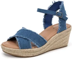 Luoika Women's Wide Width Flat Slides Sandals, Strapy Slide Sandal Slip on Dressy Summer Shoes for Women.