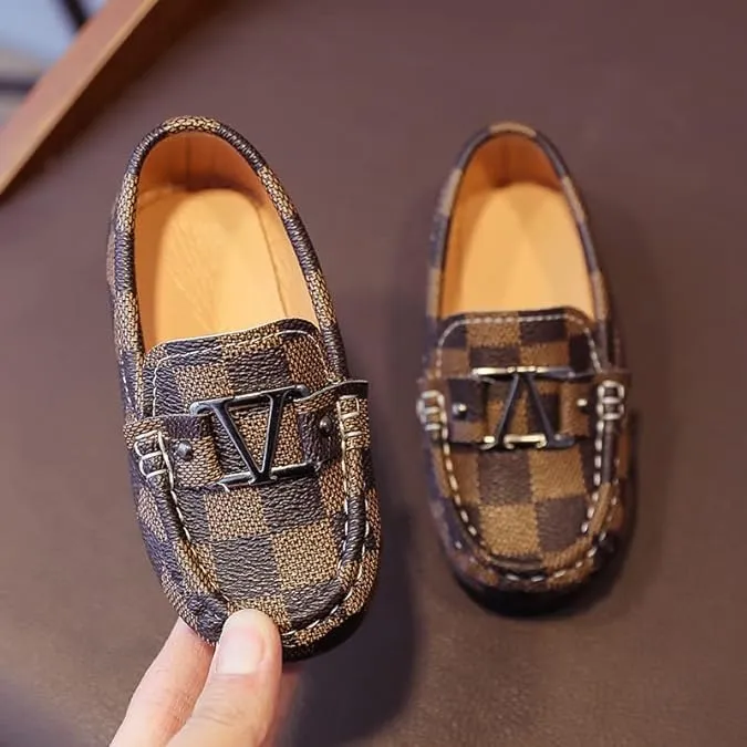 Luxury Kids Italian Loafer Dress Shoes Boys Elegant Shoes