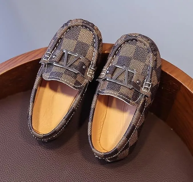 Luxury Kids Italian Loafer Dress Shoes Boys Elegant Shoes