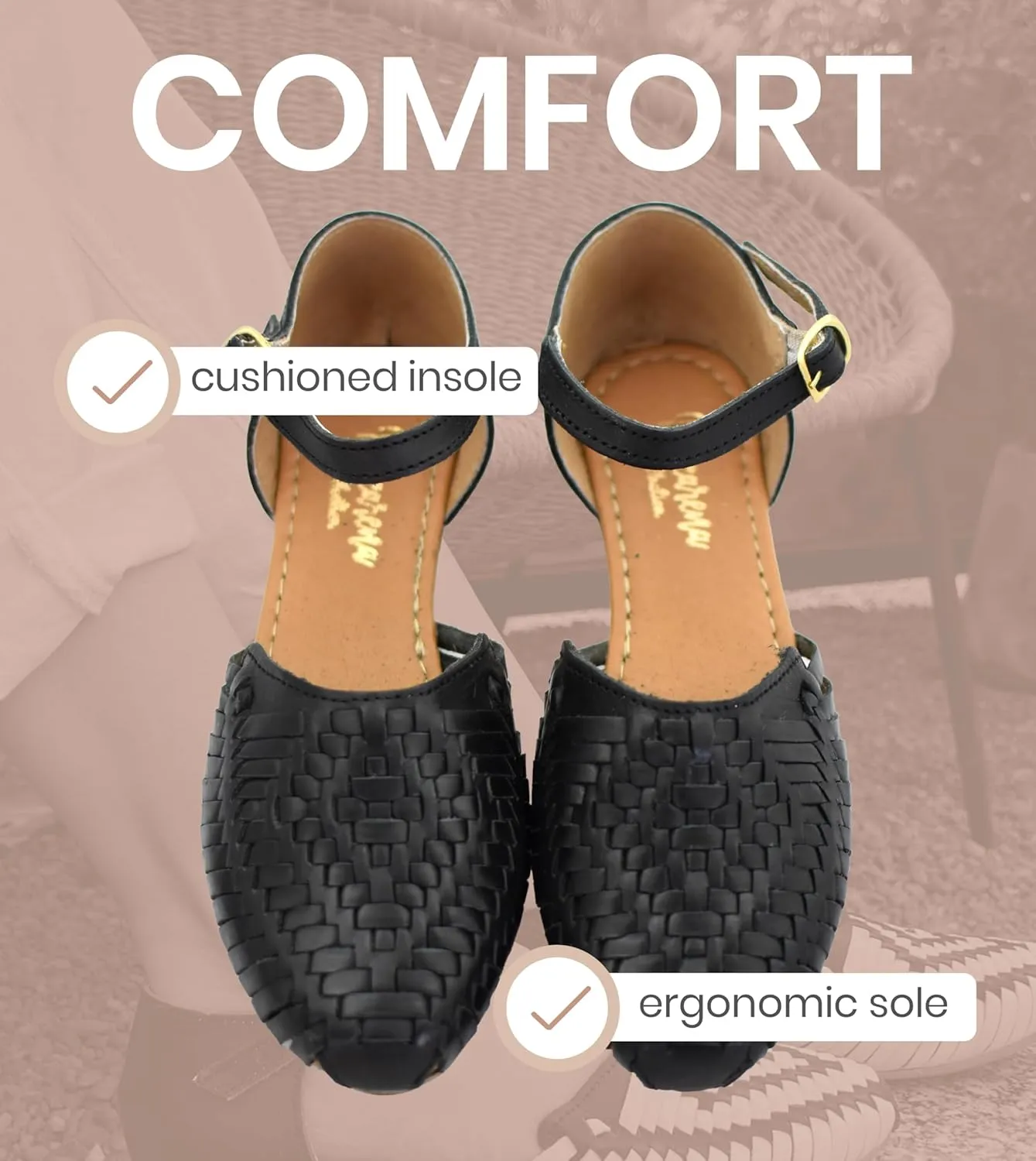 Macarena Collection Womens Shoes Leather Sandals for Women | Huarache Handmade Mexican Sandals Women | Comfortable & Stylish Womens Sandals 2150