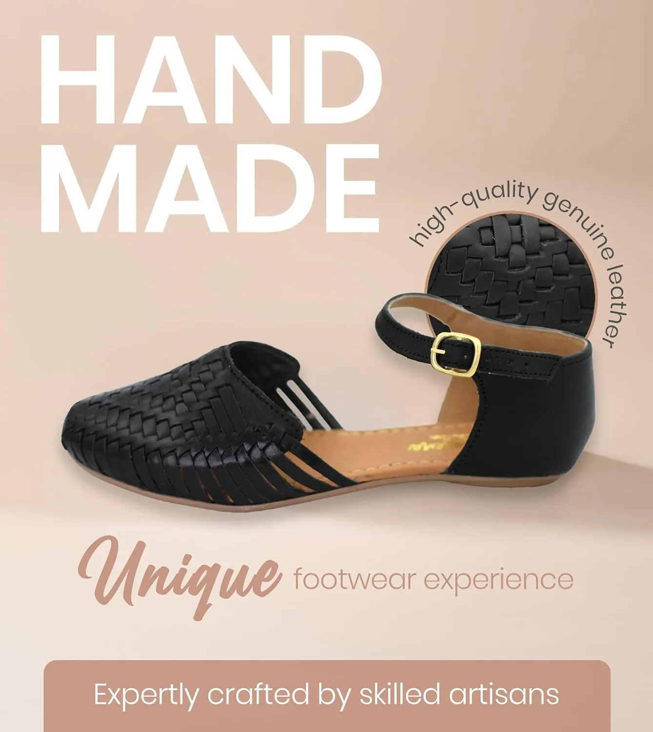 Macarena Collection Womens Shoes Leather Sandals for Women | Huarache Handmade Mexican Sandals Women | Comfortable & Stylish Womens Sandals 2150