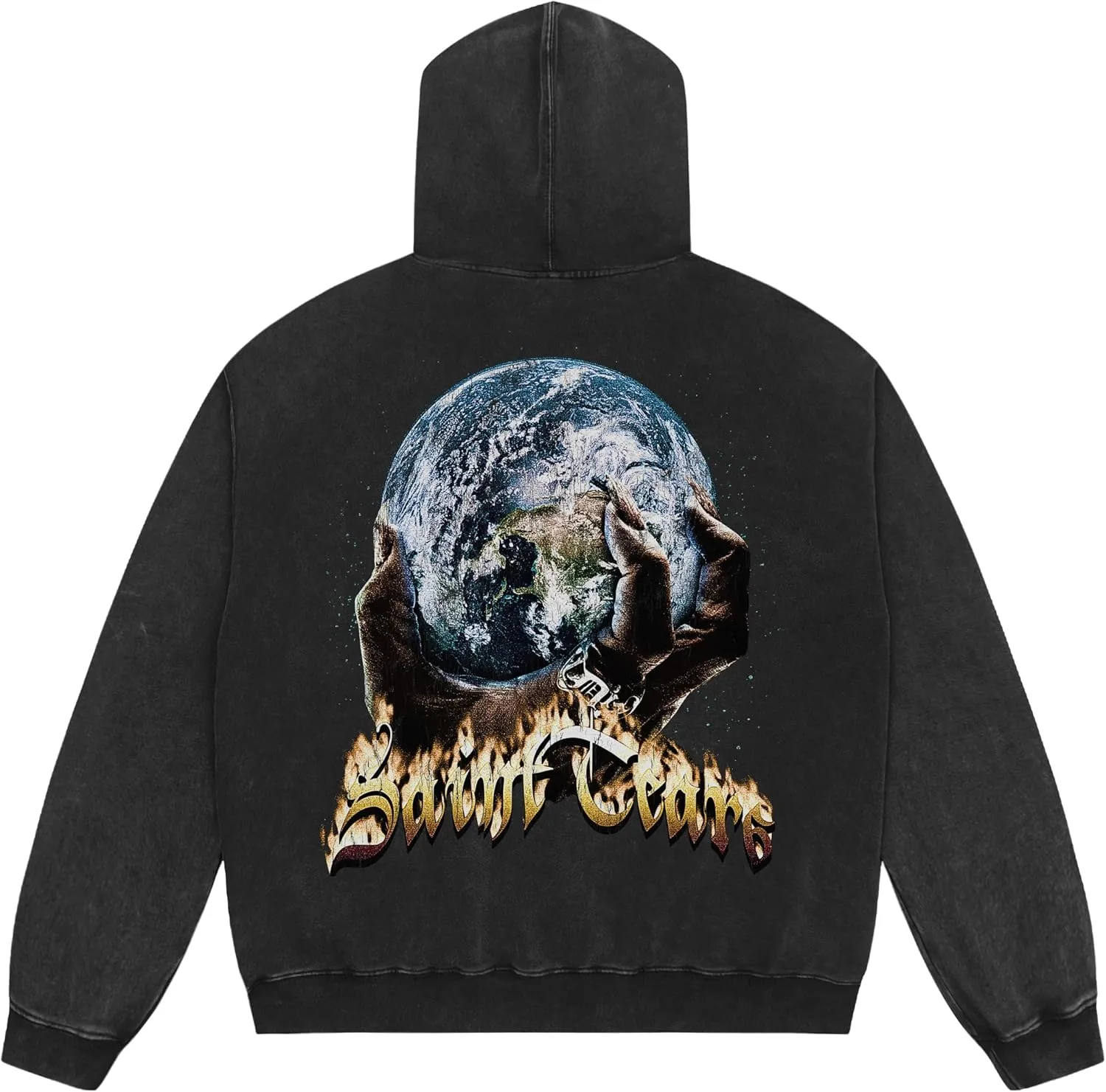 Men's 3D Graphic Print Hooded Casual Oversized Hoodies Pink&Grey Mix Special Color Long Sleeve For Unisex