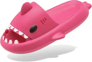 Men's and Women's Shark Slides Cloud Slippers Summer Novelty Open Toe Slide Sandals Anti-Slip Beach Pool Shower Shoes with Cushioned Thick Sole