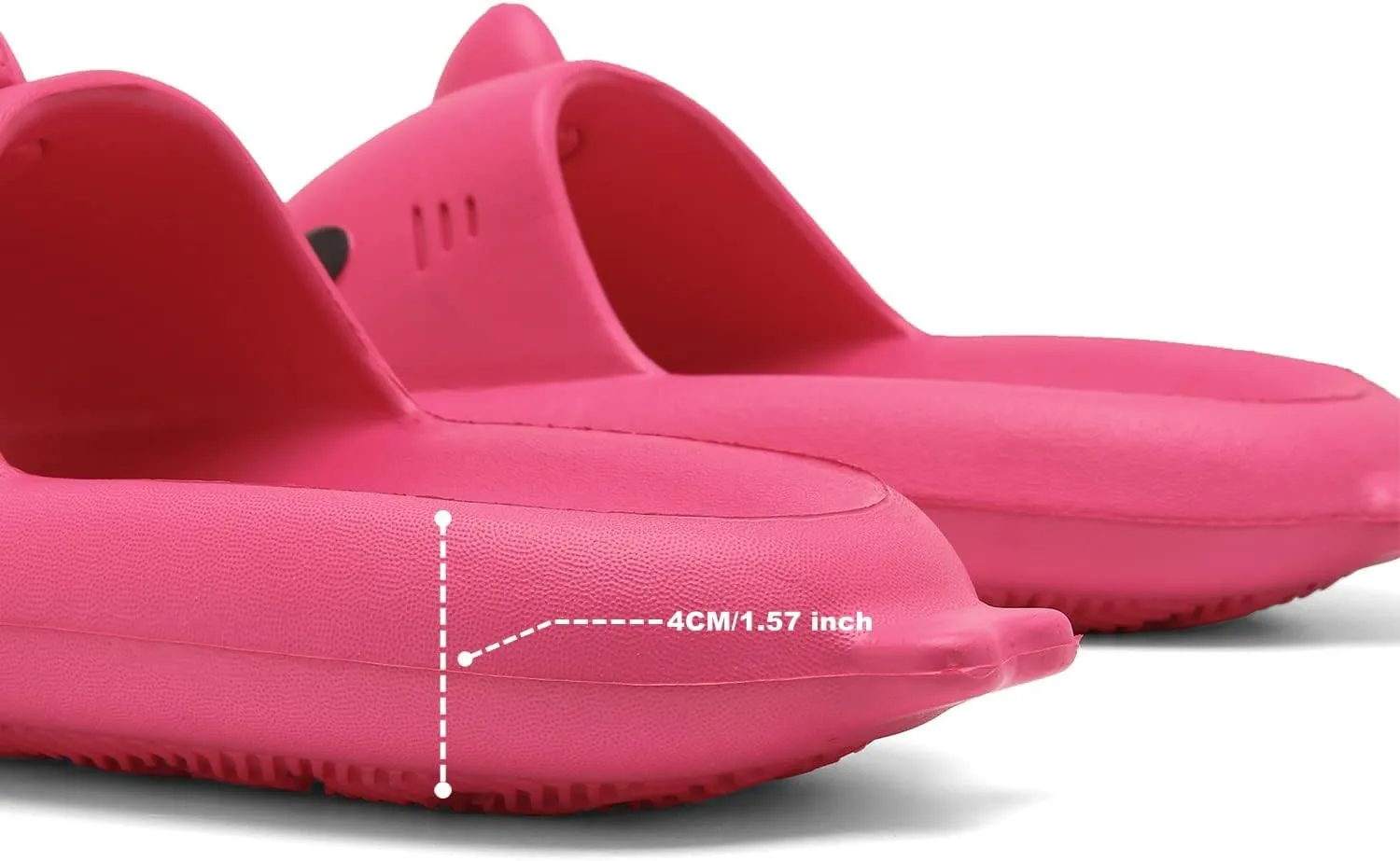Men's and Women's Shark Slides Cloud Slippers Summer Novelty Open Toe Slide Sandals Anti-Slip Beach Pool Shower Shoes with Cushioned Thick Sole
