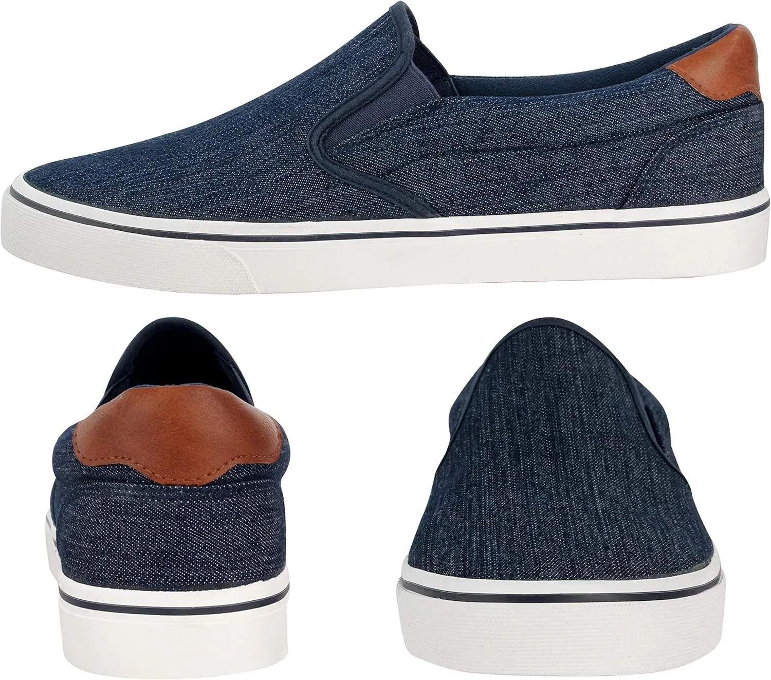 Men's Black Classic Low Top Shoes Canvas Fashion Sneaker with Soft Insole Causal Dress Shoes for Men Comfortable Walking Shoes