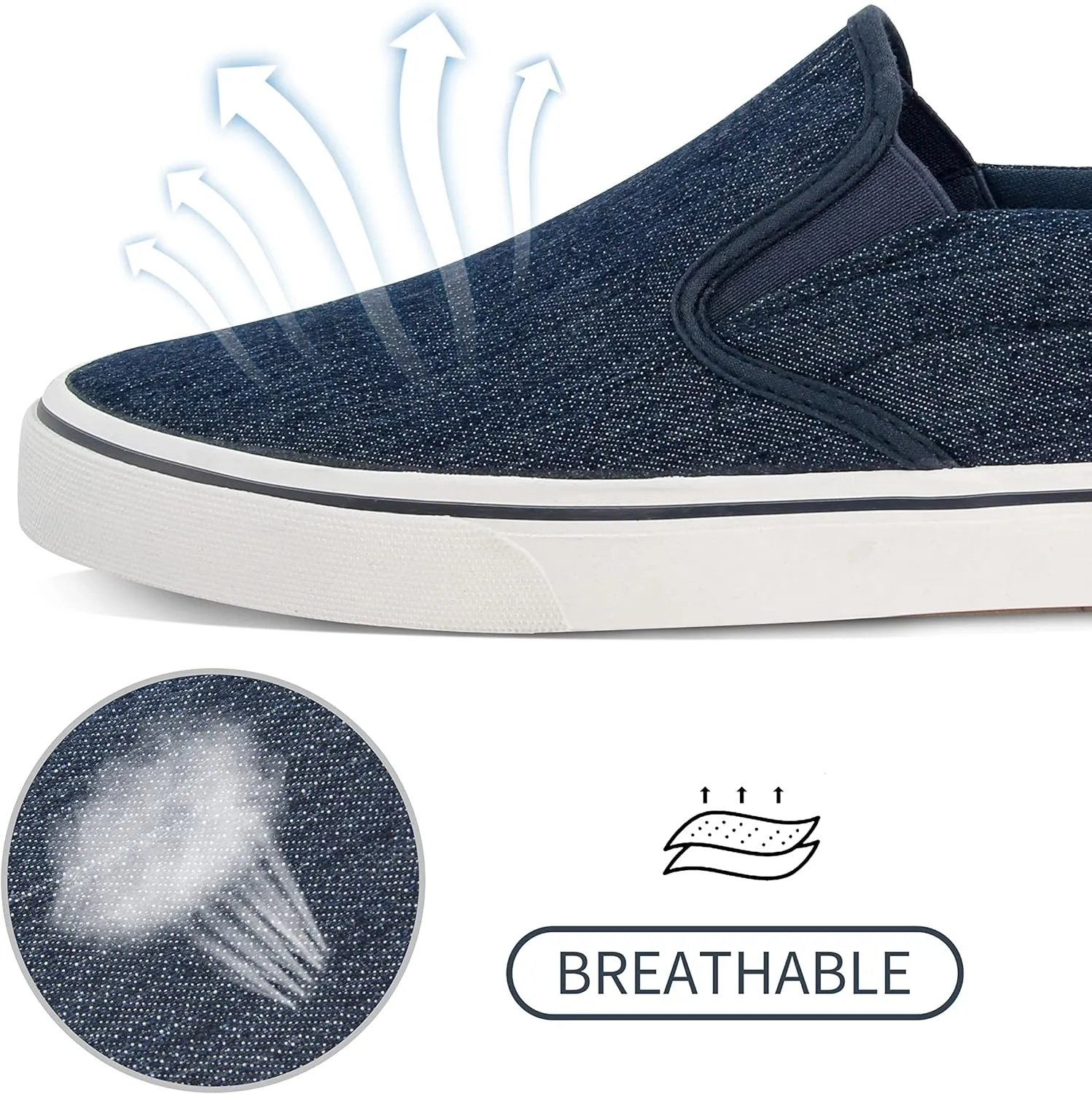 Men's Black Classic Low Top Shoes Canvas Fashion Sneaker with Soft Insole Causal Dress Shoes for Men Comfortable Walking Shoes