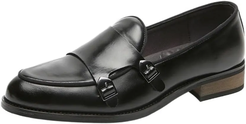 Mens British Style Leather Dress Shoes Slip On Pointed Toe Hasp Formal Casual Bean Shoes Fashion Design