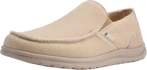 Mens Canvas Shoes Slip On Loafers Deck Shoes Walking Lightweight Causal Slip-ons