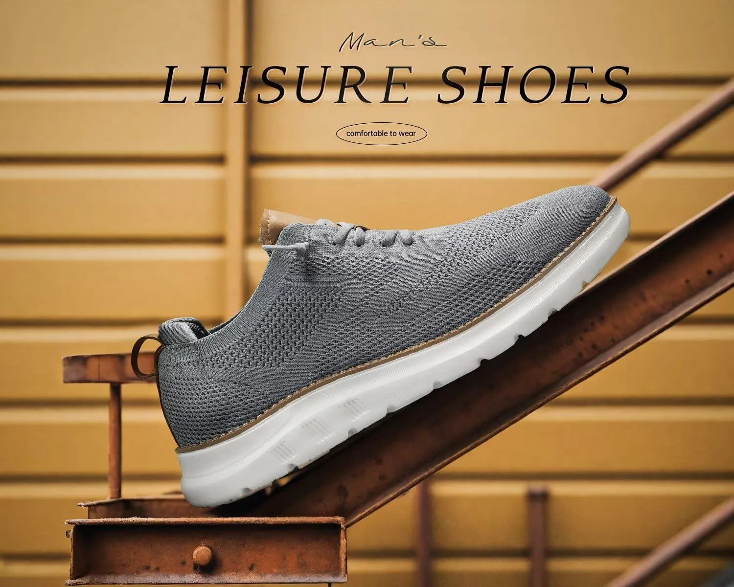 Mens Casual Dress Oxfords Shoes Fashion Mesh Business Walking Work Slip on Sneakers Comfortable Lightweight Soft Sole