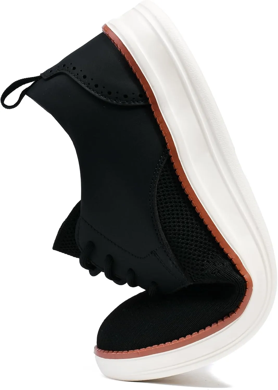 Men's Casual Dress Oxfords Shoes Knit Fashion Dress Sneakers for Business Formal Daily Walking