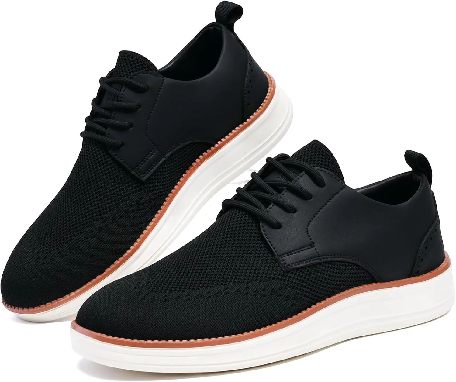 Men's Casual Dress Oxfords Shoes Knit Fashion Dress Sneakers for Business Formal Daily Walking