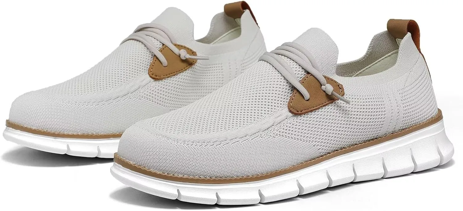 Mens Casual Loafers Shoes Slip On Fashion Walking Dress Sneakers Business Oxfords Work Lightweight Soft Sole Zapatos
