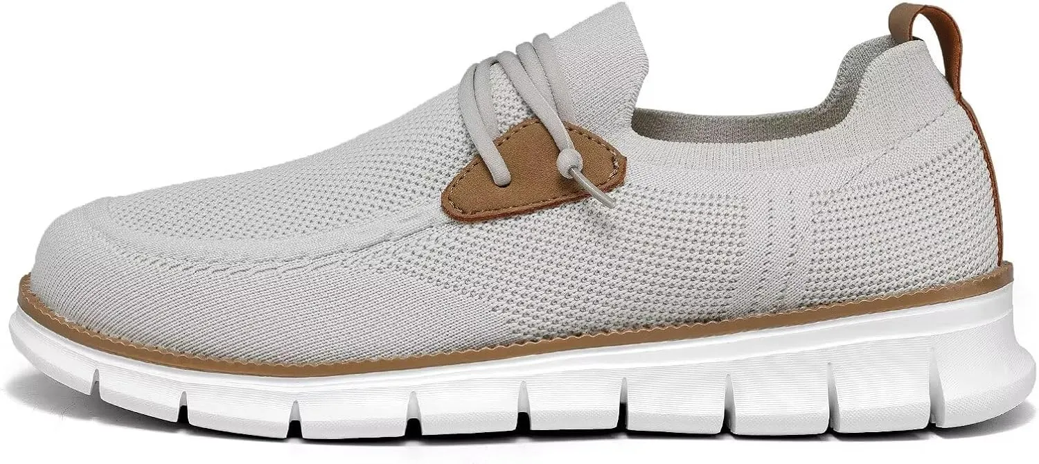 Mens Casual Loafers Shoes Slip On Fashion Walking Dress Sneakers Business Oxfords Work Lightweight Soft Sole Zapatos