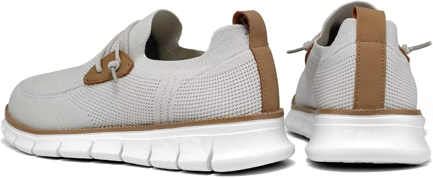 Mens Casual Loafers Shoes Slip On Fashion Walking Dress Sneakers Business Oxfords Work Lightweight Soft Sole Zapatos