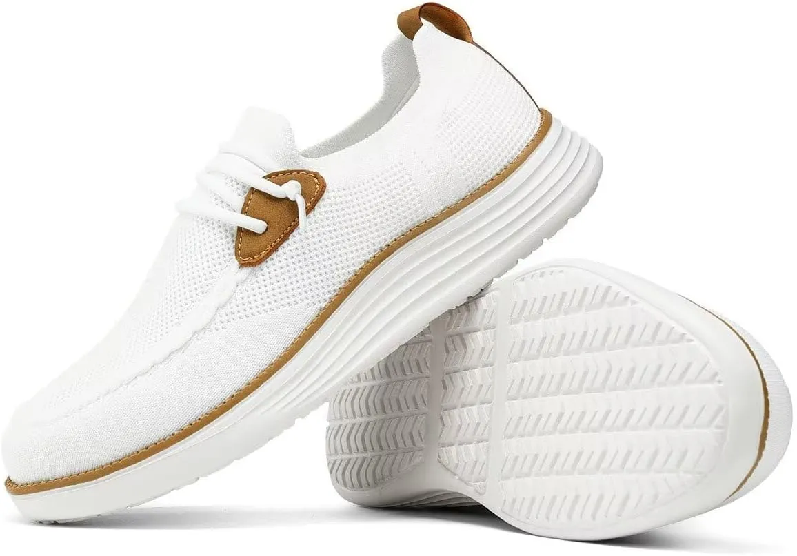 Mens Casual Loafers Shoes Slip On Fashion Walking Dress Sneakers Business Oxfords Work Lightweight Soft Sole