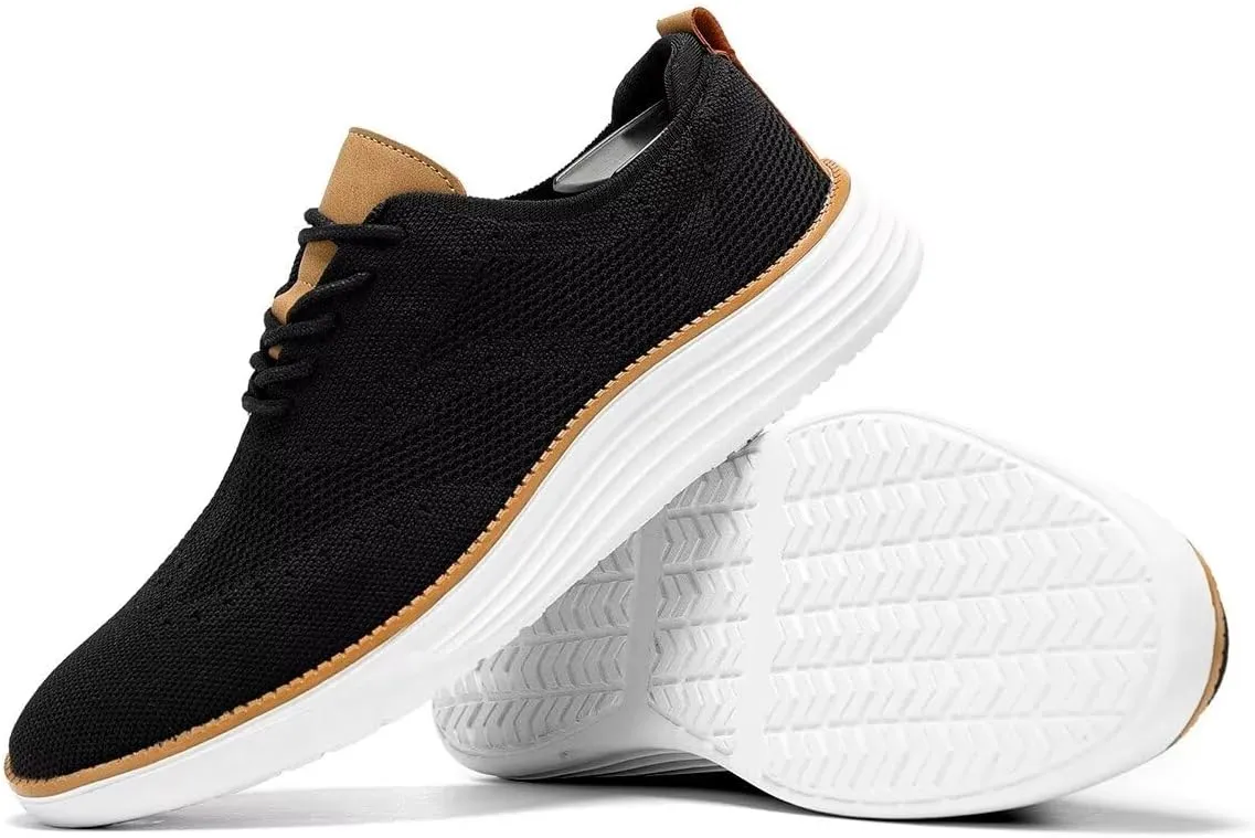 Mens Casual Loafers Shoes Slip On Walking Dress Sneakers Mesh Business Oxfords Work Lightweight Soft Sole Zapatos