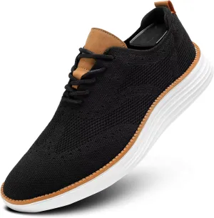 Mens Casual Loafers Shoes Slip On Walking Dress Sneakers Mesh Business Oxfords Work Lightweight Soft Sole Zapatos