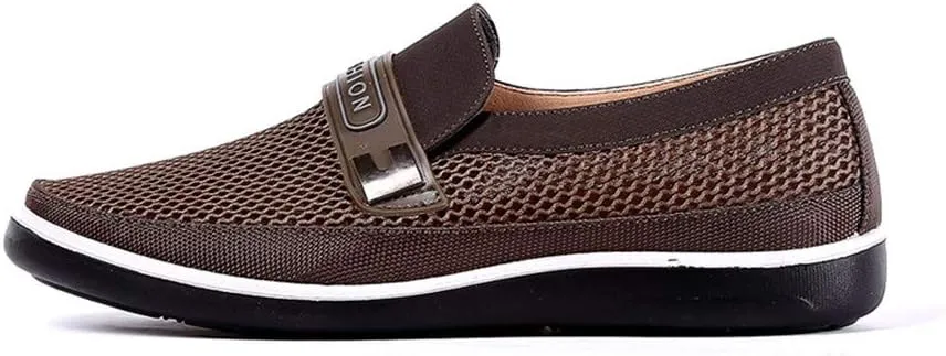 Mens Casual Mesh Loafers Summer Breathable Lightweight Walking Shoes Comfortable Outdoor Driving Travel Stylish Shoes