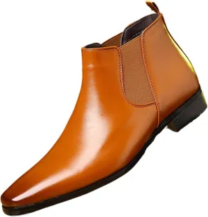 Men's Chelsea Boots Casual Dress Boots Ankle Slip on Boots for Men