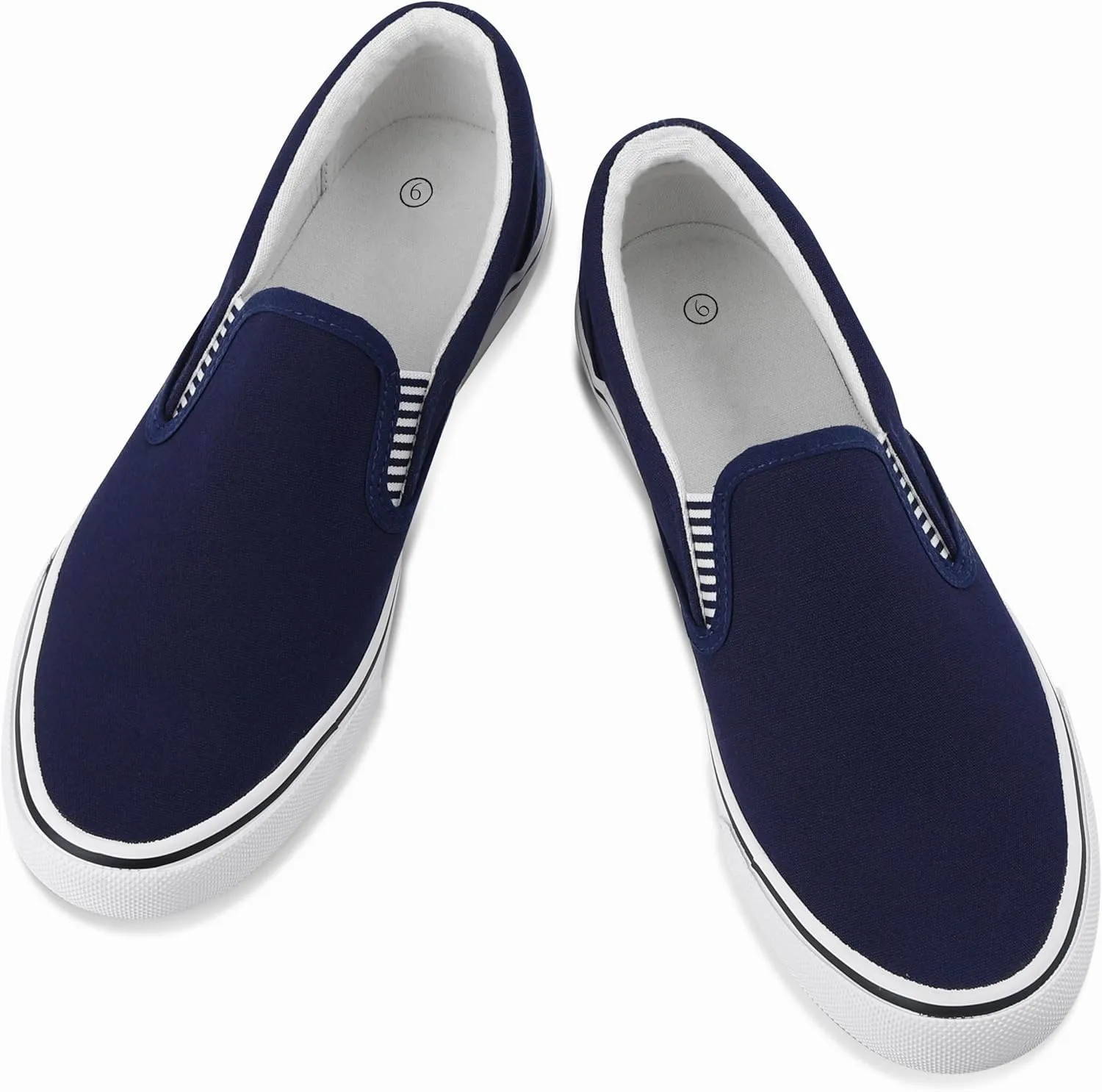 Mens Classic Canvas Shoes Slip on Sneakers Loafers Shoes Casual Fashion Shoes