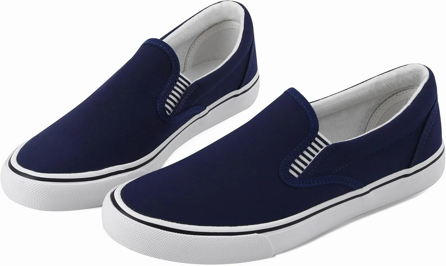 Mens Classic Canvas Shoes Slip on Sneakers Loafers Shoes Casual Fashion Shoes